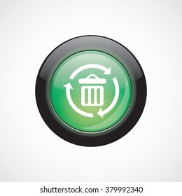 bin recycle icon, on white background