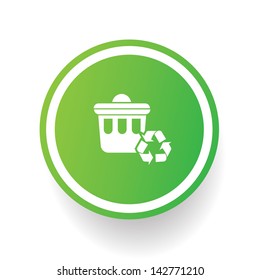 Bin recycle symbol,vector