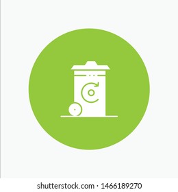 Bin, Recycling, Energy, Recycil bin. Vector Icon Template background