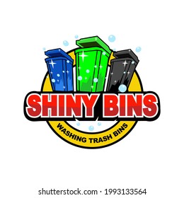 BIN SERVICE  LOGO VECTOR MODERN ILLUSTRATION CREATIVE IDEA