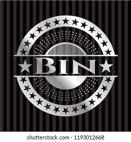Bin silver badge or emblem