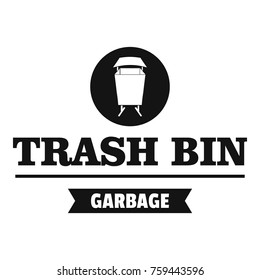 Bin street logo. Simple illustration of bin street vector logo for web
