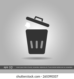 bin symbol icon vector illustration eps10