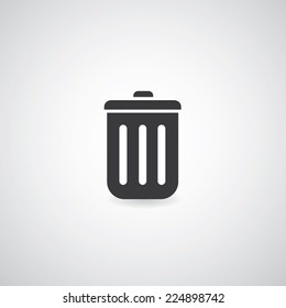 bin symbol on white background 
