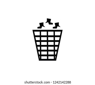 Bin symbol trash sign container 