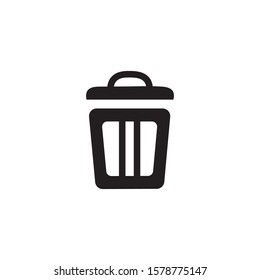 Bin symbol for web design. Minimalist icons