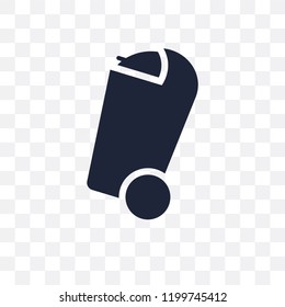 Bin transparent icon. Bin symbol design from Cleaning collection. Simple element vector illustration on transparent background.