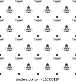 Bin trash town pattern vector seamless repeat for any web design