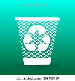 Bin vector icon