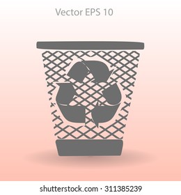 Bin vector icon