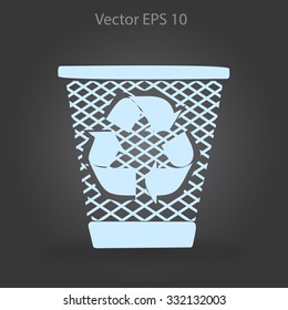Bin vector icon
