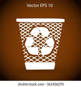 Bin vector icon