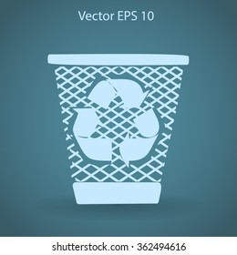 Bin vector icon