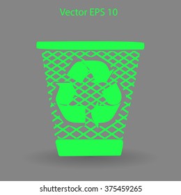 Bin vector icon