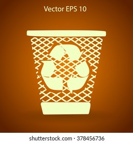 Bin vector icon