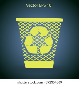 Bin vector icon