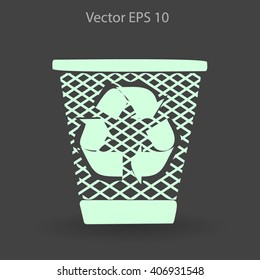 Bin vector icon