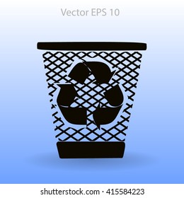 Bin vector icon