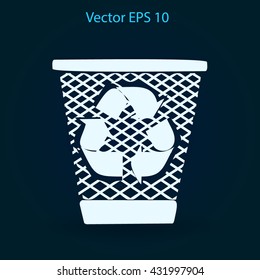 Bin vector icon