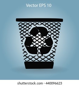 Bin vector icon