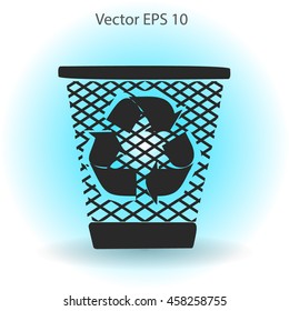 Bin vector icon