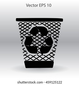 Bin vector icon
