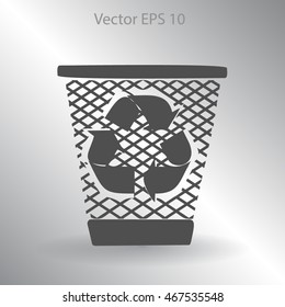 Bin vector icon