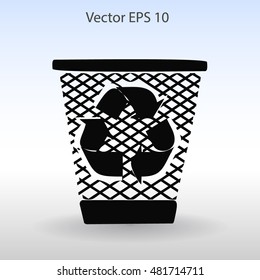 Bin vector icon