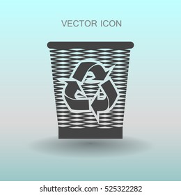 Bin vector icon