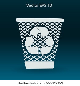 Bin vector icon