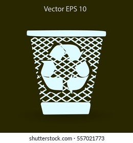 Bin vector icon