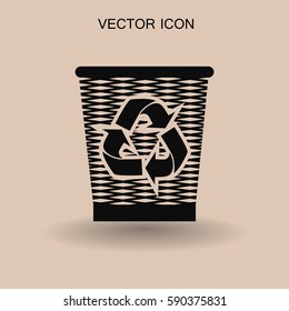 Bin vector icon