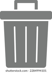 Icono de vector Bin. Se puede usar para imprimir, móviles y aplicaciones web.