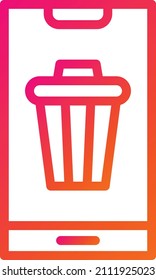 Bin Vector Icon Design Illustration