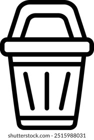 Bin Vector Icon Design Illustration