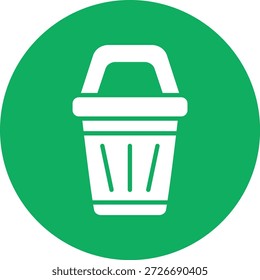 Ilustración de diseño de icono de Vector de papelera