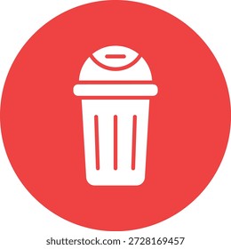 Ilustración de diseño de icono de Vector de papelera