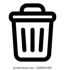 bin vector icon illustration asset