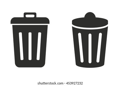 Bin vector icon. Illustration isolated on white background for graphic and web design.