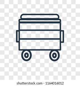 Bin vector icon isolated on transparent background, Bin logo concept