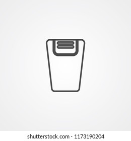 Bin vector icon sign symbol