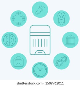 Bin vector icon sign symbol