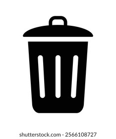 Bin vector icon. Trash bin icon