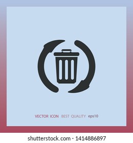 Bin vector icon web design element