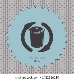 Bin vector icon web design element
