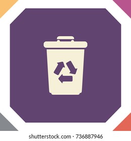 Bin vector icon web design element
