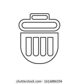 Bin vector line icon. Reuse or reduce symbol