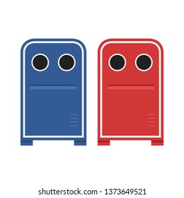 Bin vector. wallpaper. free space for text. copy space. japan style.