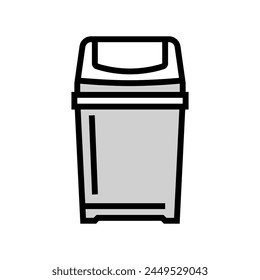 icono de color de clasificación de residuos de contenedores Vector. símbolo de clasificación de residuos de contenedores. ilustración de símbolo aislado