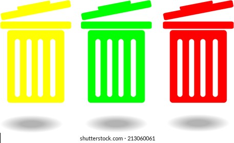 Bin yellow,green,red